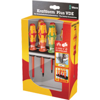 160 i / 168 i /6 VDE Insulated Screwdriver Set, 1000 V, 6 Pcs Oxford Builders Supplies Inc
