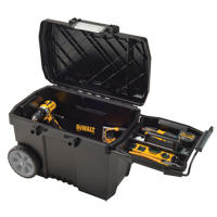 Contractor Chest, 15-19/32" W x 24-13/16" D x 16-1/2" H, Black Oxford Builders Supplies Inc