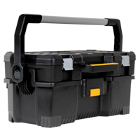 Tote with Power Tool Case, 12-13/16" W x 24 D x 11-3/16" H, Black Oxford Builders Supplies Inc