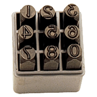 Number Hand Stamp Set, 9 Pieces Oxford Builders Supplies Inc