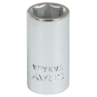 Socket, 5/16", 1/4" Drive, 6 Points Oxford Builders Supplies Inc