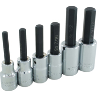 Hex Head Socket Set, Hex, 1/2" Drive, 6 Pcs Oxford Builders Supplies Inc