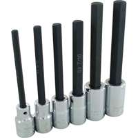 Hex Head Socket Set, Hex, 1/2" Drive, 6 Pcs Oxford Builders Supplies Inc