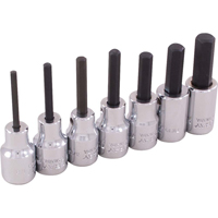 Hex Head Socket Set, Hex, 3/8" Drive, 7 Pcs Oxford Builders Supplies Inc