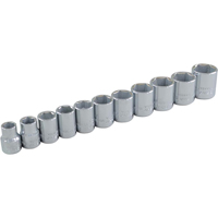 Socket Set, 11 Pcs, 3/8" Drive Size Oxford Builders Supplies Inc