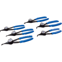 Convertible Retaining Ring Plier Set - Includes Plastic Case, 6 Pieces Oxford Builders Supplies Inc