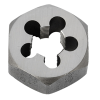 Hex Rethreading Die Nut, 1"/1-1/16" Dia., 3/8"-18 Thread, Carbon Steel/Chromium Steel Oxford Builders Supplies Inc