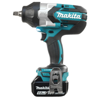 Cordless High Torque Impact Wrench Kit, 18 V, 1/2" Socket Oxford Builders Supplies Inc