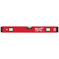 Redstick Level, Box, 2' L, Steel, 3, Non-Magnetic Oxford Builders Supplies Inc