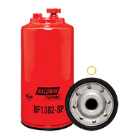 BF1382-SP Fuel/Water Separator Spin-On with Drain & Sensor Port Oxford Builders Supplies Inc