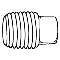 Bouchon de tuyau (t&ecirc;te carr&eacute;e), 1/8" dia., Laiton Oxford Builders Supplies Inc