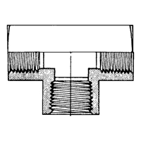 Raccord En T&eacute; Femelle, Laiton, 1/8" Oxford Builders Supplies Inc