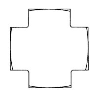 Cross 1/8" NPT Oxford Builders Supplies Inc