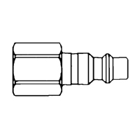 Raccords rapides - 1/2" industriel, &agrave; soupape/1 voie - Abouts, 3/8" Oxford Builders Supplies Inc