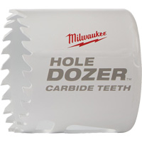 Scie &agrave; bouteur Hole Dozer avec dents au carbure, 2", Profondeur de la coupe 1-63/100", Carbure Oxford Builders Supplies Inc