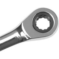 Metric Ratcheting Combination Wrench, 12 Point, 8 mm, Chrome Finish Oxford Builders Supplies Inc