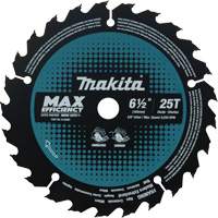 Max-Efficiency Circular Saw Blade, 6-1/2", 25 Teeth, Laminate/Wood Use Oxford Builders Supplies Inc