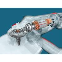 High Performance Large Angle Grinder, 9", 120 V, 15 A, 6500 RPM Oxford Builders Supplies Inc