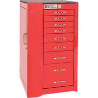 Pro+ Left Side Rider Tool Cabinet, 8 Drawers, 19" W x 19" D x 36-1/2" H, Red Oxford Builders Supplies Inc