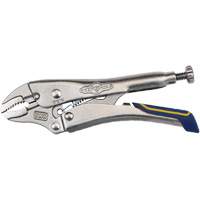 Fast Release Locking Pliers with Wire Cutter, 5" Length, Curved Jaw Oxford Builders Supplies Inc