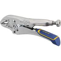 Fast Release Locking Pliers with Wire Cutter, 5" Length, Curved Jaw Oxford Builders Supplies Inc