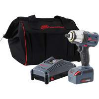 IQv20 Compact Cordless Impact Wrench Kit, 20 V, 1/2" Socket Oxford Builders Supplies Inc