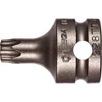 Embout &agrave; ins&eacute;rer, Torx inviolable, 25 x 1" lo, Prise 3/8" Oxford Builders Supplies Inc