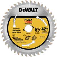 FlexVolt&reg; TrackSaw Blade, 6-1/2", 42 Teeth, Wood Use Oxford Builders Supplies Inc