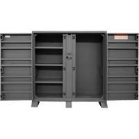 Jobsite Storage Shelving Cabinet, Steel, 47.5 Cubic Feet, Grey Oxford Builders Supplies Inc