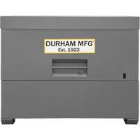 Piano Style Jobsite Storage Box, 60-1/2" W x 34-3/4" D x 49-3/8" H, Grey Oxford Builders Supplies Inc