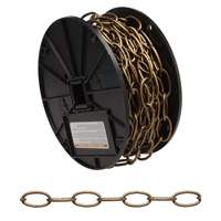 Decorator Chain, Carbon Steel, #10 x 60' (18.3 m) L, 35 lbs. (0.0175 tons) Load Capacity Oxford Builders Supplies Inc
