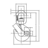 Latched Swivel Hoist Hook Oxford Builders Supplies Inc