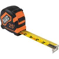 Tape Measure with Belt Clip, 25', 1/16" Graduations Oxford Builders Supplies Inc