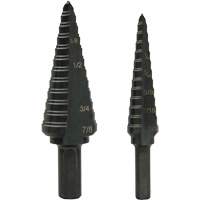 Step Bit Set, 1/8"/3/16" - 1/2"/7/8"  Oxford Builders Supplies Inc