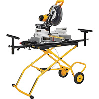 Double Bevel Sliding Compound Mitre Saw with Heavy-Duty Rolling Stand Oxford Builders Supplies Inc