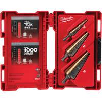 Step Drill Bit Set, 3 Pieces, High Speed Cobalt Oxford Builders Supplies Inc