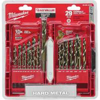 Red Helix Drill Bit Set, 29 Pieces, Cobalt Oxford Builders Supplies Inc