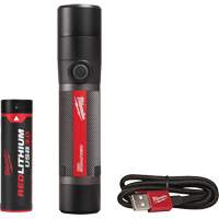 USB Compatible Compact Flashlight, LED, 800 Lumens, Rechargeable Batteries Oxford Builders Supplies Inc