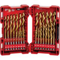 Shockwave Red Helix Drill Bit Set, 29 Pieces, Titanium Oxford Builders Supplies Inc