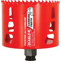 Scie cloche pour bois et m&eacute;tal, 3-1/2", Profondeur de la coupe 2-3/8", Carbure Oxford Builders Supplies Inc