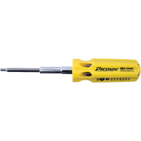 Hex-Calibre SAE Multi-Bit Screwdriver, Plastic Handle Oxford Builders Supplies Inc