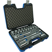 Jeu d'Accessoires pour douilles SAE & m&eacute;triques &agrave; 12 pans, 33 Mcx, Prise de 3/8" Oxford Builders Supplies Inc