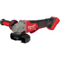 Meuleuse &agrave; frein &agrave; vitesse variable avec interrupteur &agrave; glissi&egrave;re non verrouillable M18 Fuel, 18 V, Mandrin 5"/4-1/2", Lithium-ion Oxford Builders Supplies Inc
