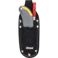 Utility Pouch, Knife Holder, Leather, 3 Pockets Oxford Builders Supplies Inc