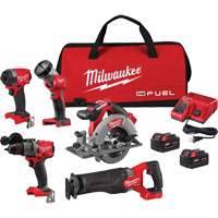 Jeu de 5 outils combin&eacute;s M18 Fuel, Lithium-ion, 18 V Oxford Builders Supplies Inc