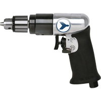 AD38VSRK Variable Speed Air Drill, 6 CFM, 1/4" NPT, 82 dBA, 3/8" Chuck, Keyed Oxford Builders Supplies Inc