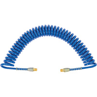 APUB-3825 Recoil Air Hose with Swivel Fittings & Protective Spring, Air, 3/8" ID x 25' L, Polyurethane Oxford Builders Supplies Inc