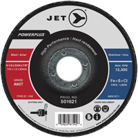 Meule &agrave; tronçonner PowerPlus A60T, 4-1/2" x 3/64", Arbre de 7/8", Type 27, 13 300 Tr/min Oxford Builders Supplies Inc