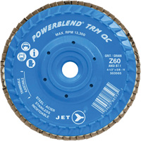 Disque &agrave; feuillets PowerBlend TRM QC ajustable, 4-1/2" x 5/8"-11, Type 27, Grain Z60, Alumine de zirconium Oxford Builders Supplies Inc