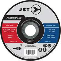 High Performance Cut-Off Wheels, 6" x 3/64", 7/8" Arbor, Type 27, 10200 RPM Oxford Builders Supplies Inc